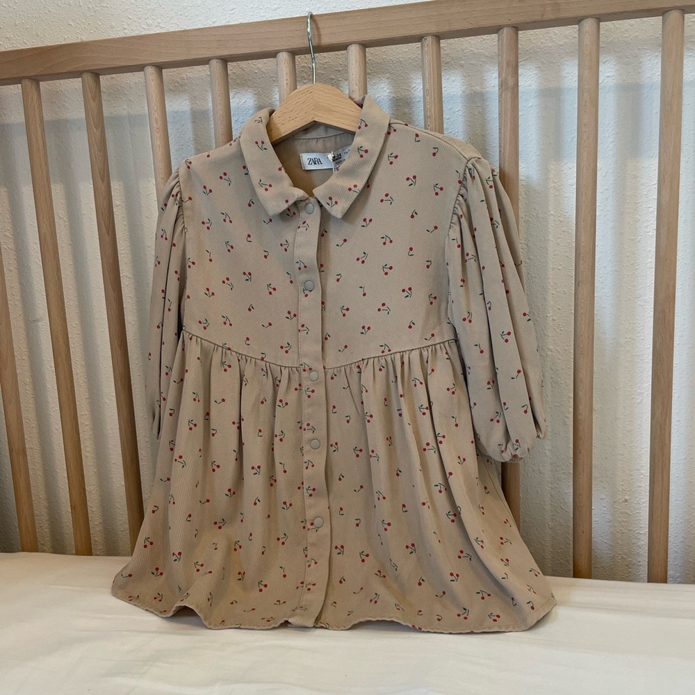 Zara Cherry Print Dress